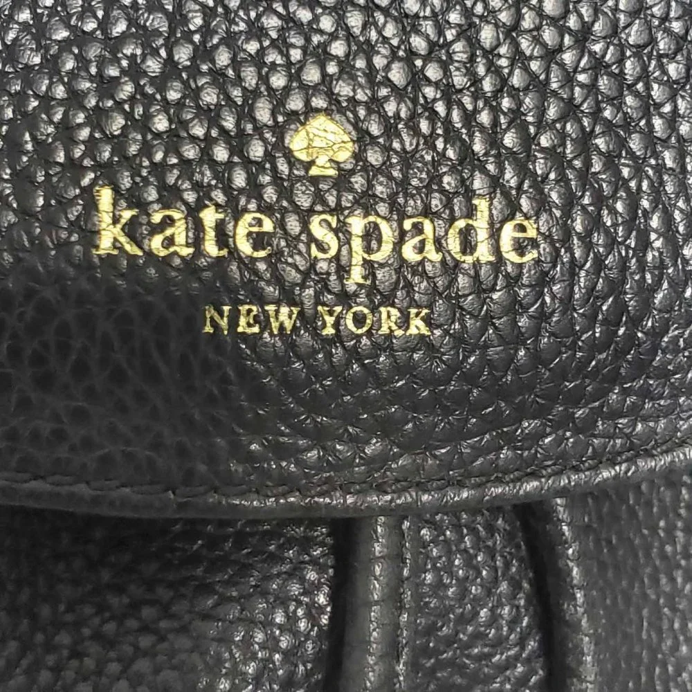 Kate Spade Womens Sinch Medium Backpack Black Leather